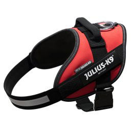 Arnés Julius-K9 IDC®-Power rojo para perros - M: Contorno de pecho 58 - 76 cm