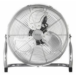 Ventilador de suelo Sogo VEN-SS-21040 45cm 110W cromado 3 velocidades industrial