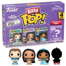 Funko Bitty Pop Disney Princesas Pack 4 Campesina Belle/Pocahontas/Jasmine/Figura Misteriosa