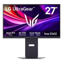 LG UltraGear 27G850A-B 27" 4K UHD Nano IPS 240Hz 1ms G-Sync FreeSync HDR600 USB HDMI DP Pivotable Negro