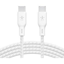 Belkin Cable BoostCharge de USB-C a USB-C de 100W (2 metros) blanco. Blanco