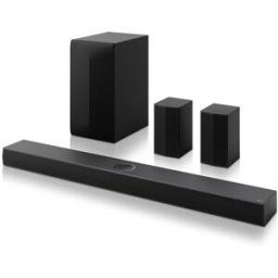 LG Barra de sonido S70TR AI Sound Pro 4K, 5.1.1, 500W, HDR10, Dolby Vision, Dolby Atmos y DTS:X, Subwoofer inalámbrico. Negro