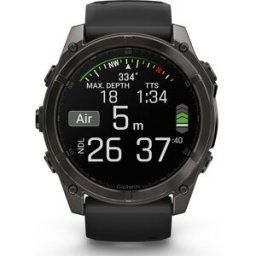 Garmin Reloj Smartwatch fenix 8 51mm Zafiro Amoled, Titanio DLC . Gris carbón