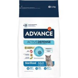 Advance Pienso para gatos adultos esterilizados Sterilized pavo y cebada. 1,5 Kg