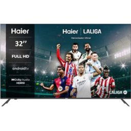 HAIER TV LED 80 cm (32') H32K702FG Full HD, HDR10, Smart TV Android 11. Negro
