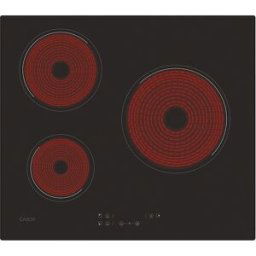 Candy Placa vitrocerámica 60 cm, 3 zonas de cocción - CH63CC/4U2. Negro
