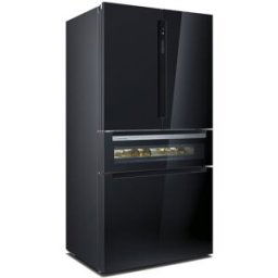 Siemens Frigorífico americano iQ700 con puerta de cristal - KF96RSBEA. Cristal negro
