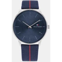 Tommy Hilfiger Reloj de hombre 1791844 de nylon azul. Azul
