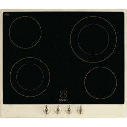 SMEG Placa vitrocerámica 4 zonas de cocción - P864PO. Crema