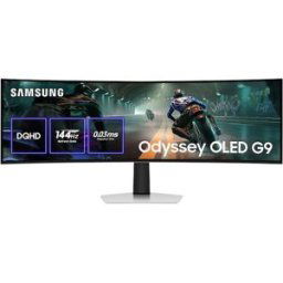 Samsung Monitor PC Gaming curvo 124,4cm (49') Odyssey Oled G9, 144 Hz, DQHD QD-OLED. Plata
