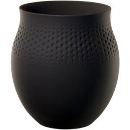 Villeroy & Boch Jarrón Perle grande Manufacture Collier . Negro