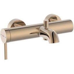 Roca Grifo monomando para bañera o ducha Ona . Oro rosado