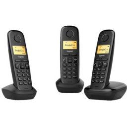 Siemens Teléfono inalámbrico A170 Trío Dect negro.