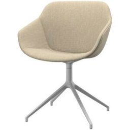 BoConcept Pack de dos sillas Vienna giratoria pata blanca en tela Nani . Arena