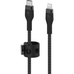 Belkin Cable antienredos Boost Charge Pro Flex de USB-C a Lightning negro. Negro