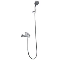 Imex Products Conjunto de grifo monomando y mango de ducha para bañera o ducha Roma Imex. Cromo