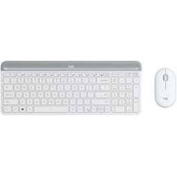 Logitech Teclado + ratón inalámbricos Slim Combo MK470. Blanco