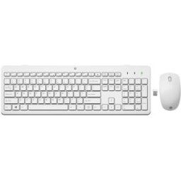 HP Combo de teclado + ratón inalámbricos 230 blanco. Blanco