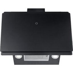 Mepamsa Campana decorativa aspiración perimetral e inferior - Luna Plus cristal negro 90. Cristal negro