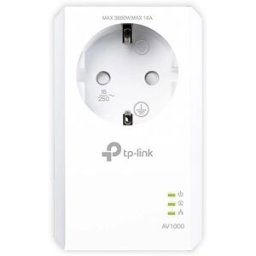 TP-Link Powerline TL-PA7017P KIT AV1000 Gigabit Kit de Inicio con Enchufe Incorporado. Blanco