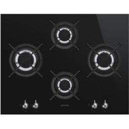 SMEG Placa gas 4 quemadores - PV364LCN. Negro