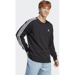 Adidas Sudadera de hombre Essentials 3-Stripes . Negro XL
