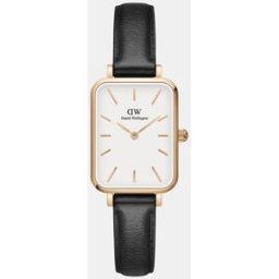 Daniel Wellington Reloj de mujer Quadro DW00100434 de piel negro. Negro