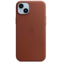 Apple Funda de piel color ocre oscuro con MagSafe para el iPhone 14 Plus. Ocre oscuro