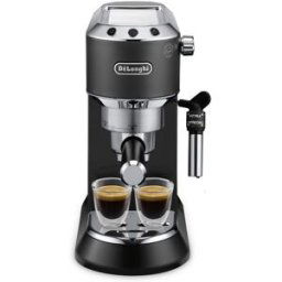 DeLonghi De'Longhi - Cafetera espresso manual de bomba De'Longhi Dedica EC685.BK sistema cappuccino. Negro