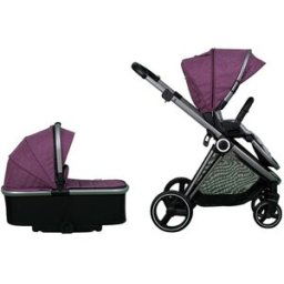 Casualplay Carro de bebé trío Match 3 Optim + Capazo + Silla de coche Verai i-Size. Morado niño