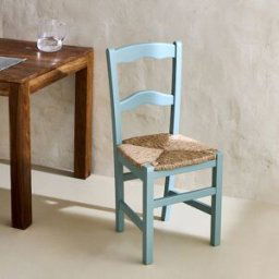 Silla de cocina de madera Ronda. Verde Agua