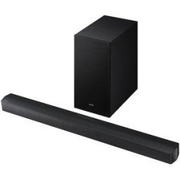 Samsung Barra de sonido HW-B650F, Dolby 5.1 y DTS Virtual:X, 5.1 con 4 altavoces, Q-Symphony, 370W, Subwoofer inalámbrico 6.5' 250W. Negro