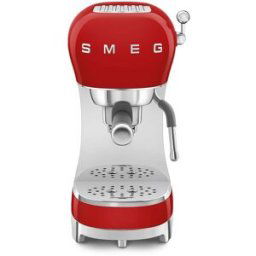 SMEG Cafetera espresso manual ECF02. Rojo