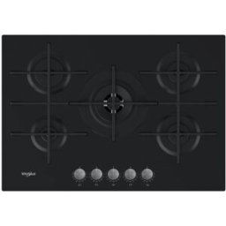 Whirlpool Placa gas 5 quemadores - GOWL 728/NB. Negro
