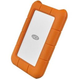 LaCie Disco duro externo portátil Rugged 2TB USB-C naranja. Naranja