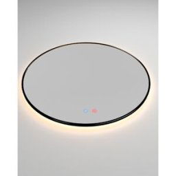 Ledimex Espejo de baño redondo Fun . Negro 80 cm