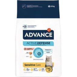 Advance Pienso para gatos Adult Sensitive salmón y arroz. 10 Kg