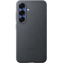 Samsung Funda de cuero vegano negro para Galaxy S25. Negro