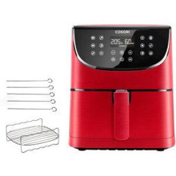 Cosori Freidora de aire sin aceite Premium Chef Edition con capacidad para 5,5 litros Rojo. Rojo
