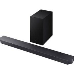 Samsung Barra de sonido 2025 HW-Q600F, Dolby Atmos y DTS: X, Q-Symphony, 3.1.2 con 9 altavoces, 380W, Subwoofer inalámbrico 6,5' 160W. Negro titanium