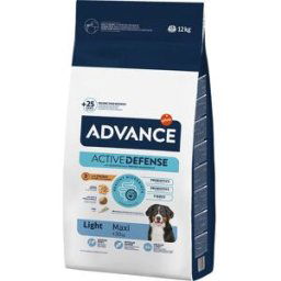 Advance Pienso para perros adultos grandes Maxi pollo y arroz Light 12 kg. 12 Kg