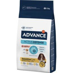 Advance Pienso para perros medianos y grandes Sensitive salmón y arroz. 12 Kg
