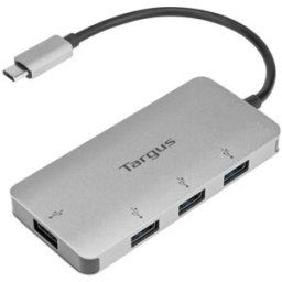 Targus Hub USB-C con 4 puertos USB-A ACH226EU. Plateado