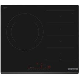 Bosch Placa de inducción con 3 zonas de cocción, sin perfiles - PXJ631HC2E. Negro