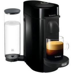 DeLonghi De'Longhi - Cafetera de cápsulas Nespresso De'Longhi Vertuo Plus para cápsulas Nespresso Vertuo. Negro