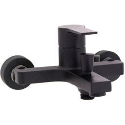 CLEVER Grifo monomando de Baño + Ducha Go!2. Negro mate