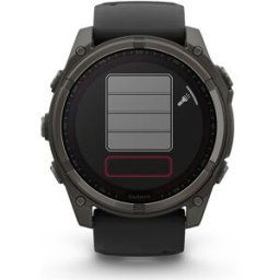 Garmin Reloj Smartwatch fenix 8 51mm Zafiro Solar, Titanio DLC . Gris carbón