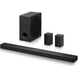 LG Barra de sonido S90TR AI Sound Pro 4K, 7.1.3, 670W, HDR10, Dolby Vision, Dolby Atmos y DTS:X, Wi-Fi, Subwoofer inalámbrico. Negro