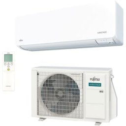 Fujitsu Aire acondicionado Split 1x1 Inverter con 2.150 Frig/h y 2.407 Kcal/h - ASY25-KGTG. Blanco