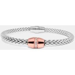 Alexandra Plata Pulsera Sunset de plata con circonitas. Blanco